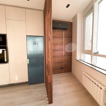Topanga Walnut Wall Panels and Room Divider
