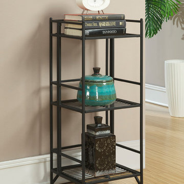 Xtra Storage 3 Tier Folding Metal Shelf
