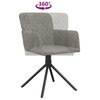vidaXL Dining Chair 2 Pcs Modern Accent Upholstered Chair Light Gray Velvet