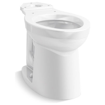 Kohler K-25076 Kingston Elongated Chair Height Toilet Bowl Only - White
