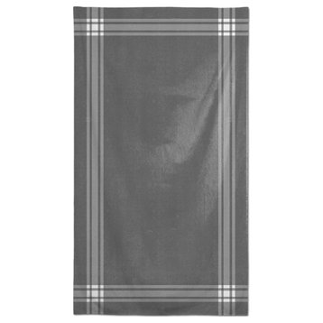 Gray and White Simple Stripes 58x102 Tablecloth