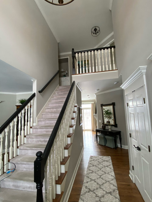 Iron or white wood stair balusters?