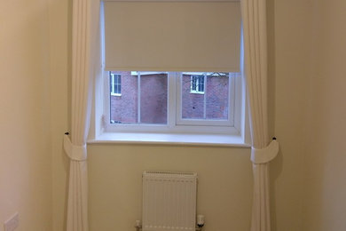 Roller Blind, Curtains & Pole - Southampton