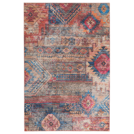 Nourison New Concept Washables 4' x 6' Multicolor Vintage Indoor Rug
