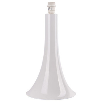 Innermost Modern Trumpet Table Lamp Base, White