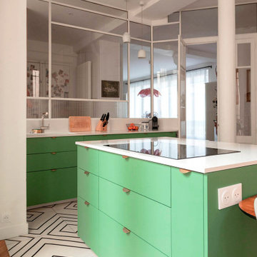 Oser la couleur pour un appartement familial - Projet Bonne Nouvelle