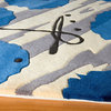 Koi Hand-Tufted Rug, Blue, 2'6"x8' Runner