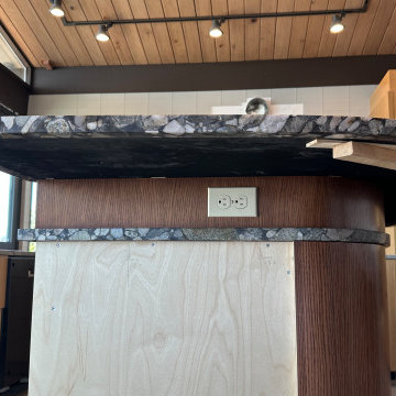 Meta Black Marinace Quartzite Kitchen Island