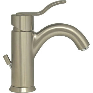 Whitehaus 3-04012-BN Lever Galleryhaus Bathroom Faucet In Brushed Nickel