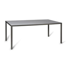 50 Most Por Concrete Top Dining Room Tables For 2019 Houzz Durham Gray Concrete Dining Table
