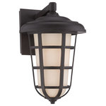 Designers Fountain - Designers Fountain 33241-ABP Triton - 16.5" One Light Outdoor Wall Lantern - Shade Included: TRUE  Warranty: 1 YearTriton 16.5" One Light Outdoor Wall Lantern Aged Bronze Patina White Opal Glass *UL: Suitable for wet locations*Energy Star Qualified: n/a  *ADA Certified: n/a  *Number of Lights: Lamp: 1-*Wattage:100w Medium Base bulb(s) *Bulb Included:No *Bulb Type:Medium Base *Finish Type:Aged Bronze Patina