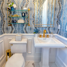 powder room wallpaper inspo