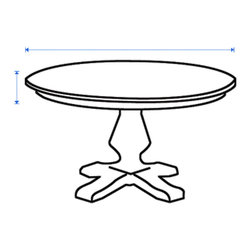 Round Table Top Cover 42" Diameter X 6" H - Coffee Tables