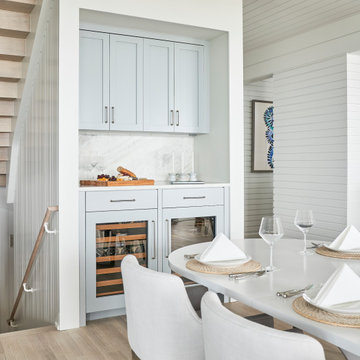 Built-In Wine Bar in a Wrightsville Beach Custom Home