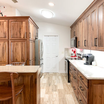 Deluxe Walnut Kitchen & Island