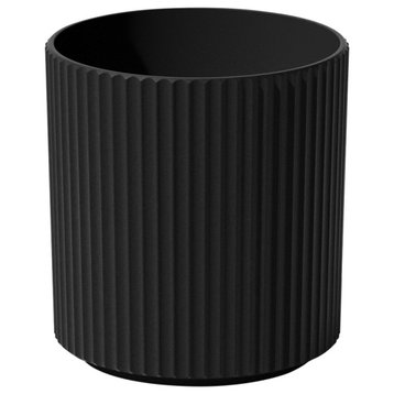 Veradek Demi Series Demi  Planter, Black, 16 Inches, 1 Pack