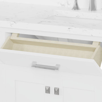 Caroline 60'' White Bathroom Vanity
