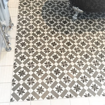Encaustic Cement Tiles Burnished and Sealed in Stockport