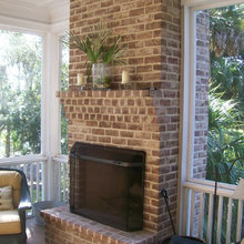 Screened Porch Fireplace