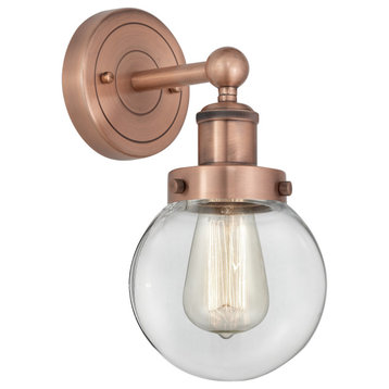 Innovations Beacon 1 6.5" Sconce Antique Copper