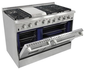 Thor Kitchen 48" 6 Burner Gas Range With Double Oven