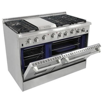 Thor Kitchen 48" 6 Burner Gas Range With Double Oven