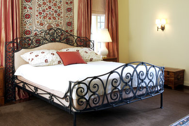 Bedroom - mediterranean bedroom idea in New York