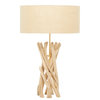 Rustic Light Brown Driftwood Table Lamp 67711