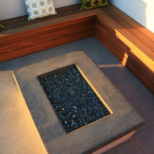 Wood benches