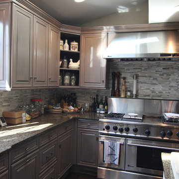 Short Hills, NJ Faux Painting Kitchen Cabinet Renovation