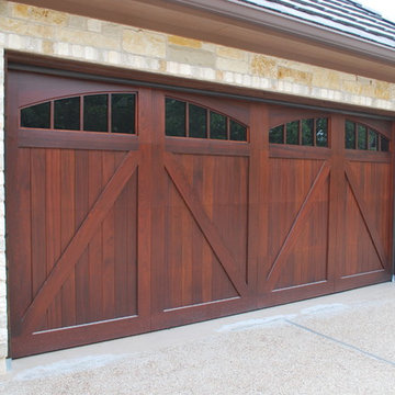 Sapele Mahogany Carriage House Garage Doors