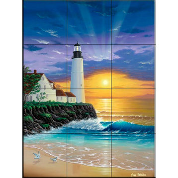 Tile Mural, The Lighthouse by Jeff Wilkie
