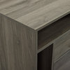 25" Modern Storage Side Table, Slate Gray