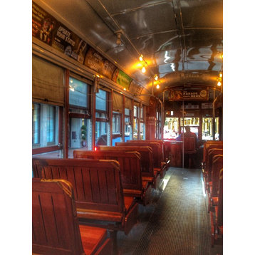 New Orleans "Street Car Interior" Stretched Canvas Giclee, 30"x40"