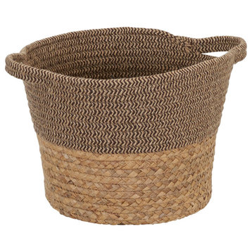 Corn and Hyacinth Wicker Basket