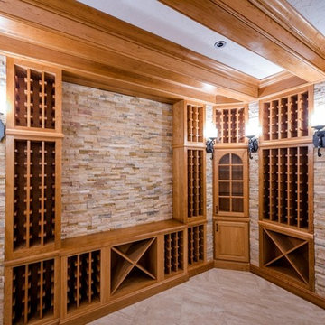 Custom Cherry Wine Celler