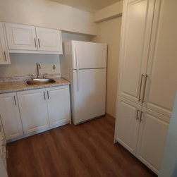 Profile E | Matte White Cabinet Doors - Kitchen Cabinetry
