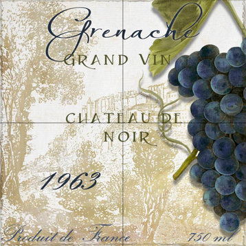 Tile Mural Kitchen Backsplash Grand Vin Grenache-CB by Color Bakery