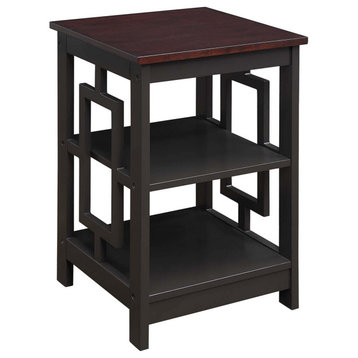 Town Square End Table With Shelves