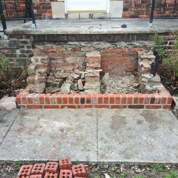 Rebuild West Side Cleveland Brick Front Steps