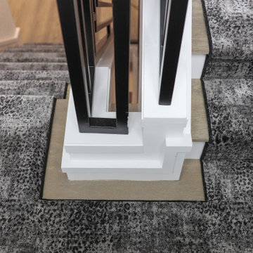 Dark Leopard Stair Runner