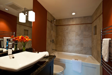 Example of a trendy bathroom design in Vancouver