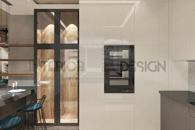 Liaving room with kitchen