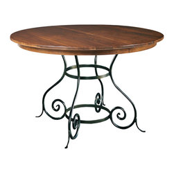 Euro Round Extension Dining Table by Charleston Forge - Dining Tables