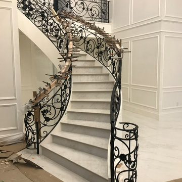 Curving Staircase - West Vancouver