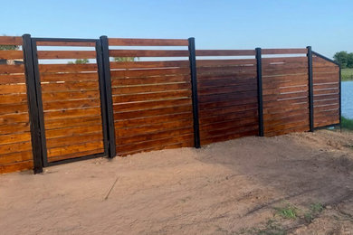 Riverside Black Aluminum Fence