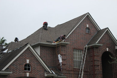 Inspiration for a huge transitional home design remodel in Houston