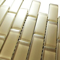 1x3 Gold Glossy Subway Glass Mosaic Tiles - Home Accessories & Decor