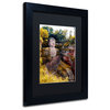 Philippe Hugonnard 'Giant Buddha II' Art, Black Frame, Black Matte, 14"x11"