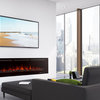 60" Wall Recessed Electric Fireplace, Touch Screen